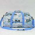 polyester classic style beach travel bag with flower imprint